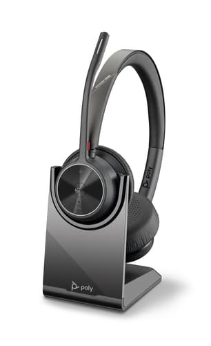 Poly Voyager 4320-M Microsoft Teams Certified Headset + BT700 dongle + Charging Stand