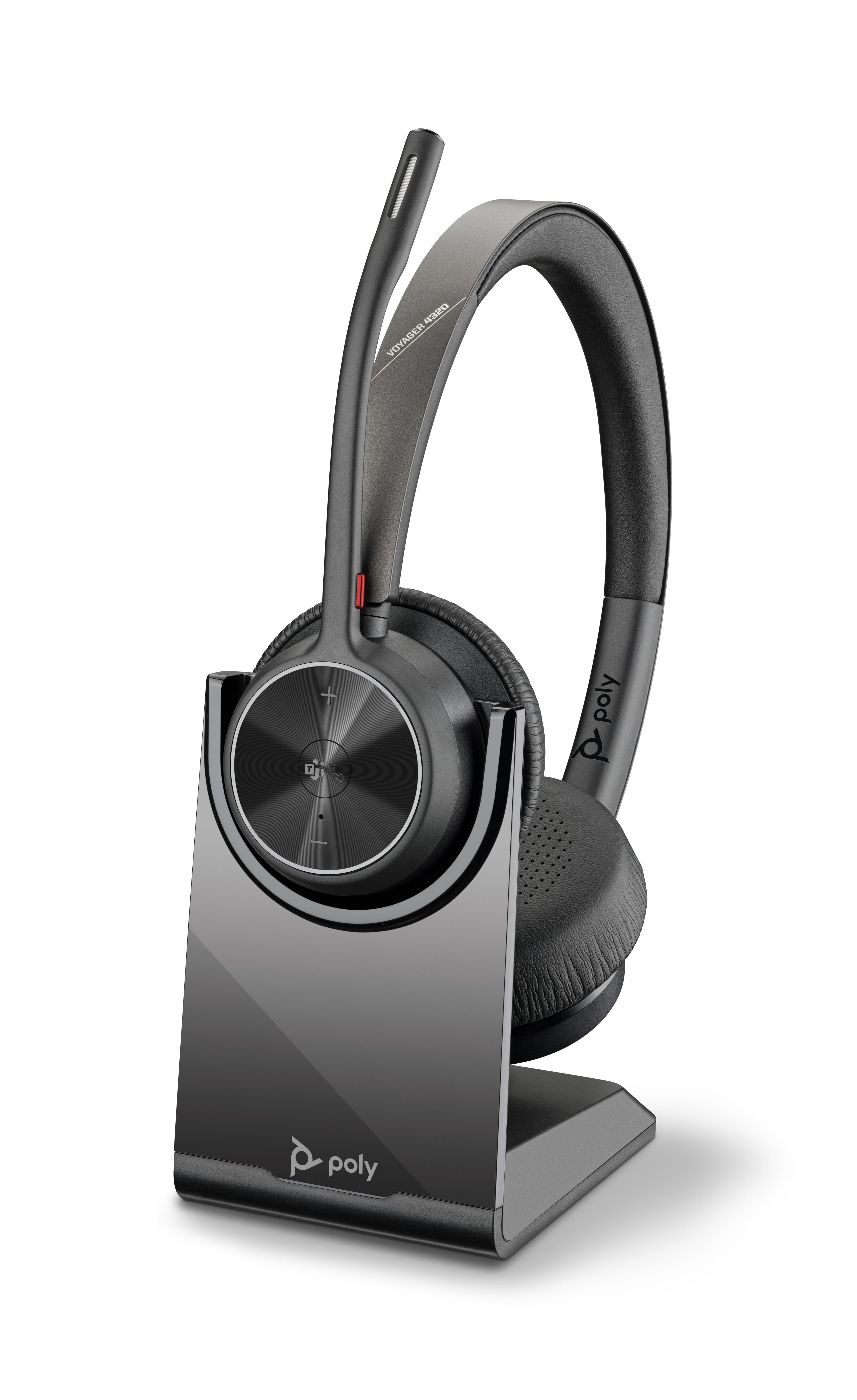 Poly Voyager 4320 Microsoft Teams Certified Headset + BT700 dongle + Charging Stand