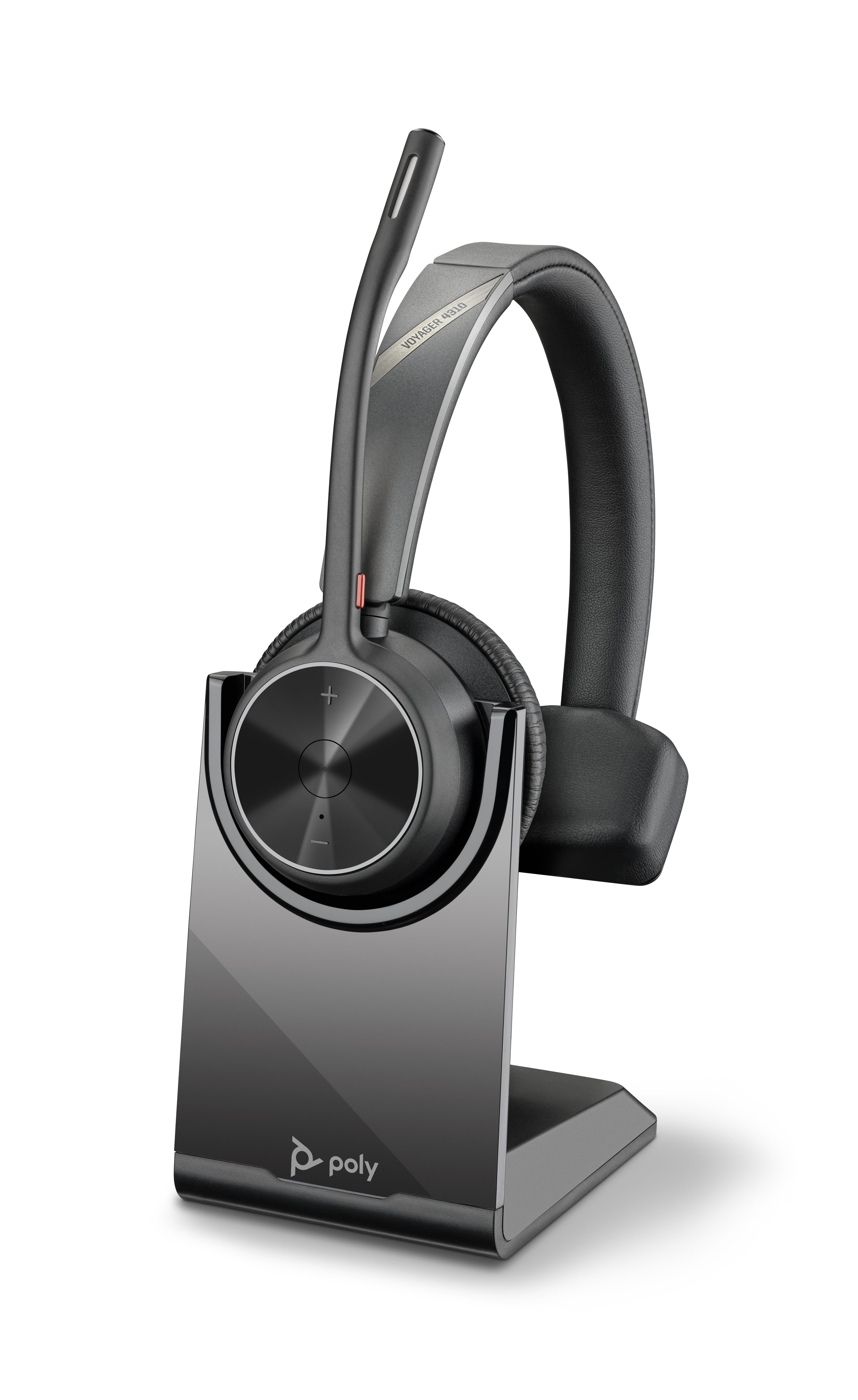 Poly Voyager 4310 UC Monaural Headset +BT700 USB-A Adapter +Charging Stand